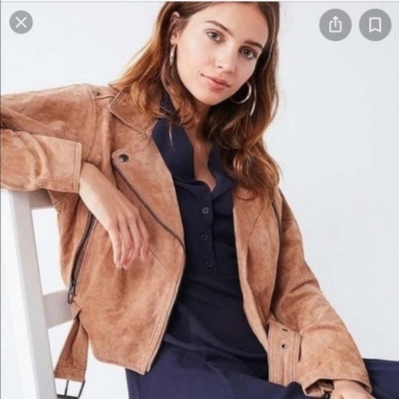 BLANK NYC tan suede dolman jacket - rare, in perfect shape. size medium - Picture 2 of 4